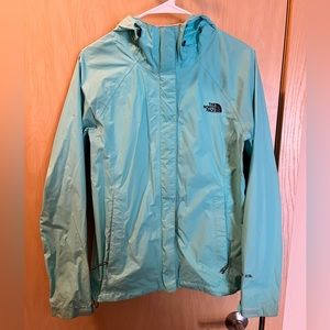 NorthFace blue rain jacket - Small